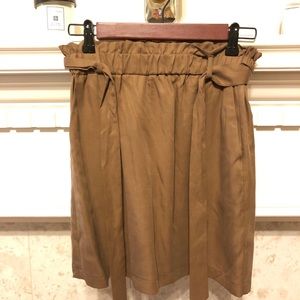 New topshop beige skirt with belt tie
